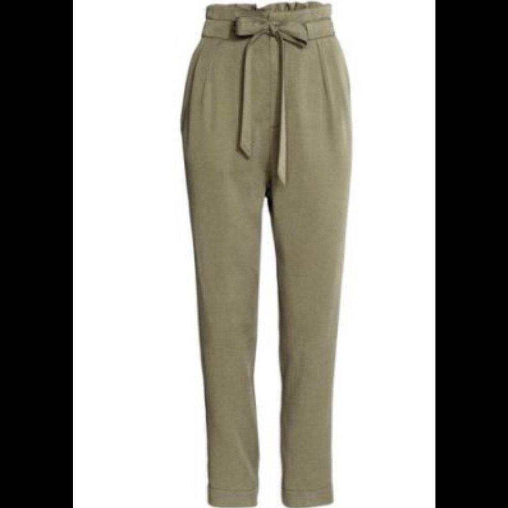 H&M waist tie pants